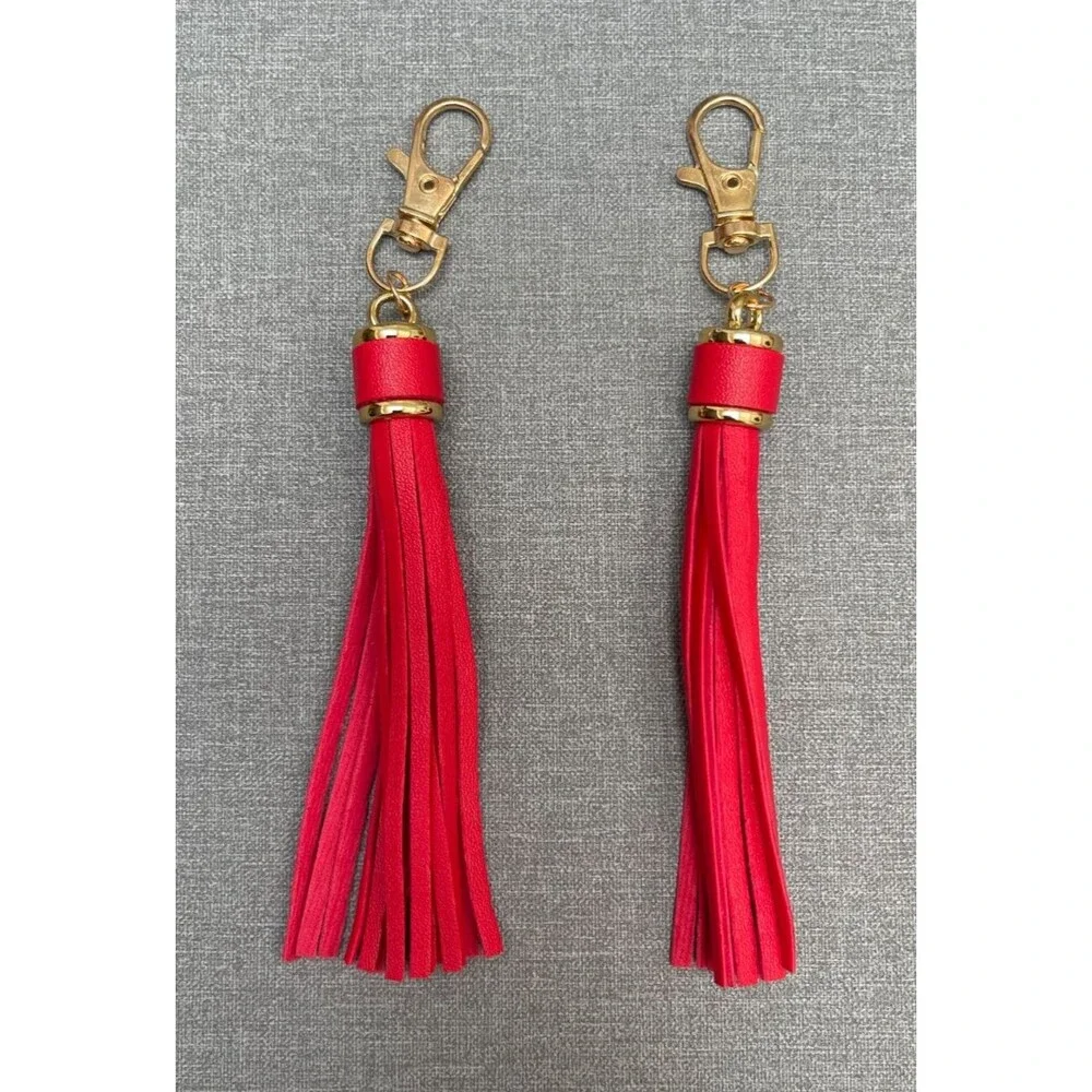 Set of 2 Target Red Bag or Keychain Pendants